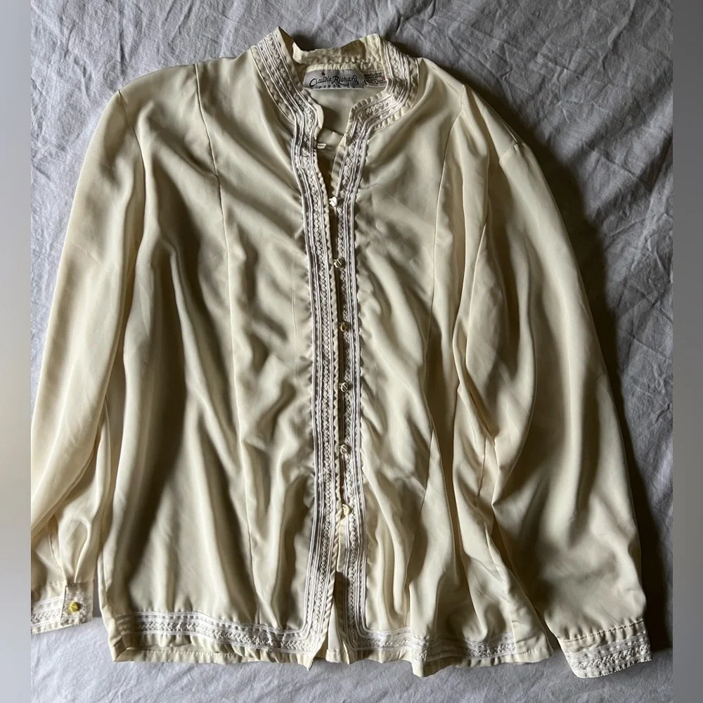 Vintage button down blouse - Picture 1 of 4